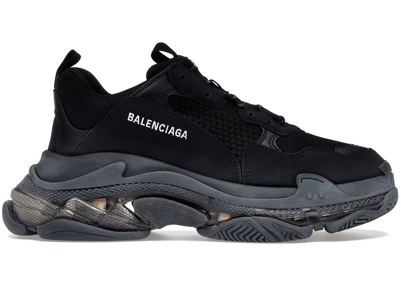 Balenciaga Triple S Black (Clear Sole)