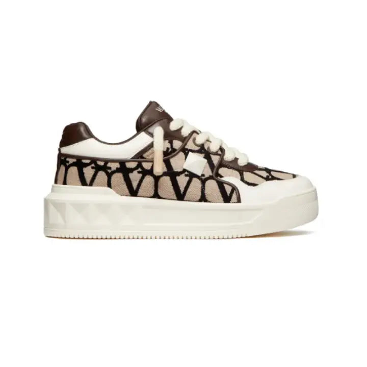 Valentino Garavani - One Stud White Brown
