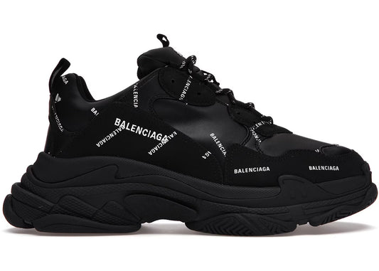 Balenciaga Triple S Black (Logo)