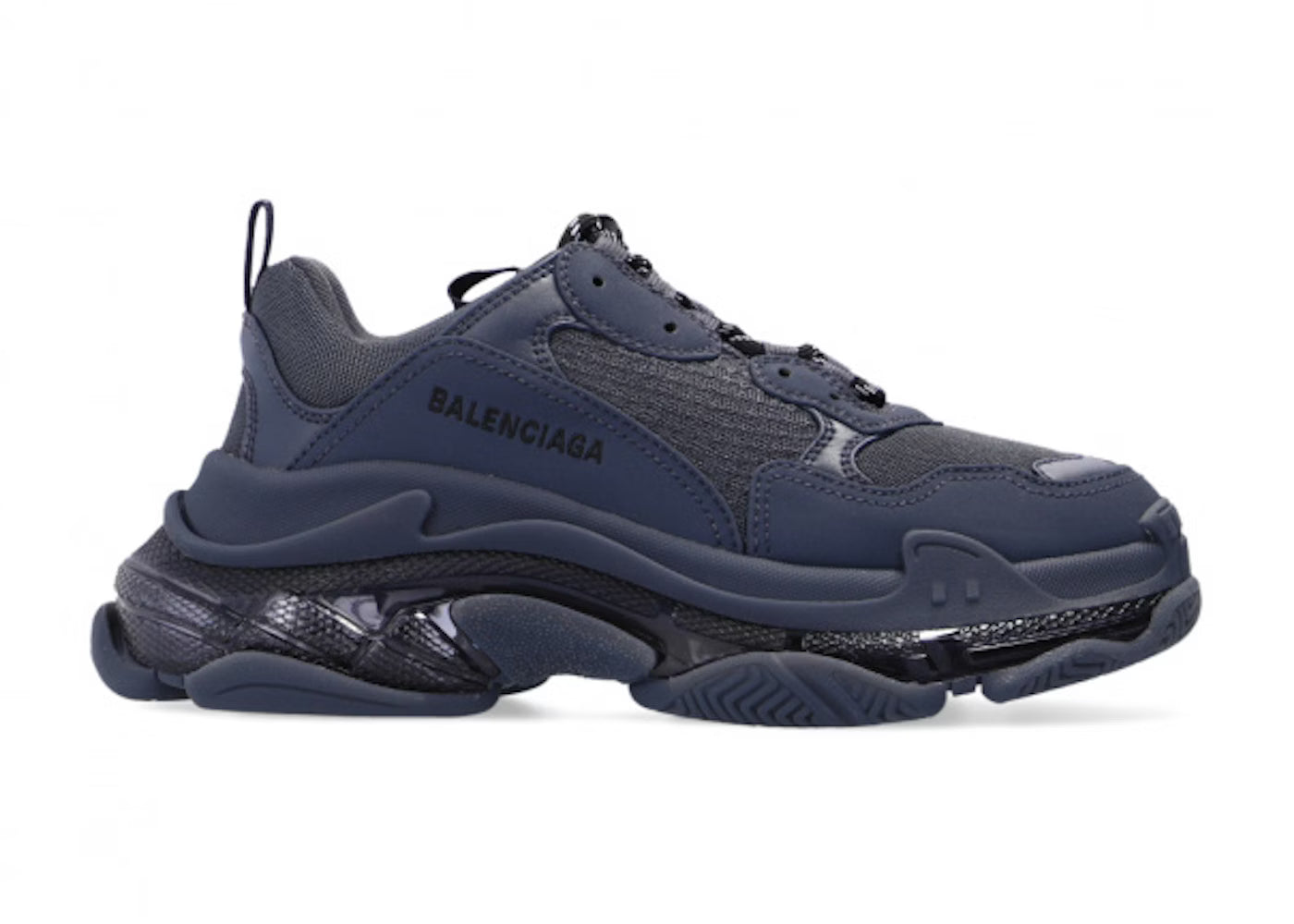 Balenciaga Triple S Deep Blue (Clear Sole)