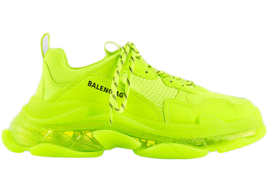 Balenciaga Triple S Fluo Yellow (Clear Sole)