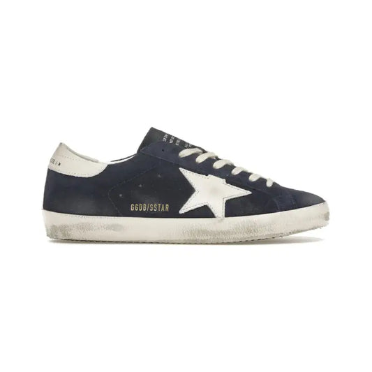 Golden Goose - Navy Suede White